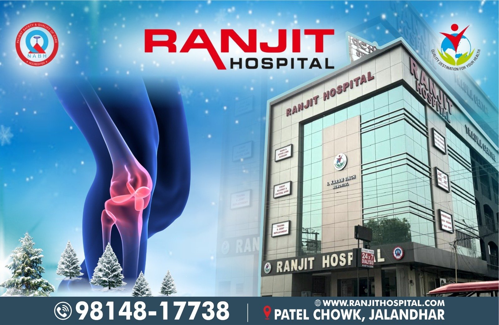 Discover the Excellence of Ranjit Hospital to Get The Best Knee Replacement Hospital in Jalandhar